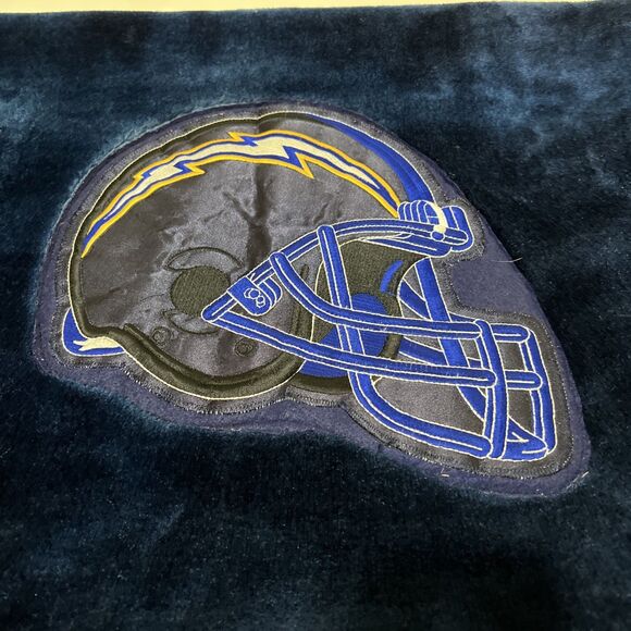 2 NFL San Diego Chargers Fleece Plush Pillowcases Covers Thick Heavy 18X28” - Picture 10 of 15